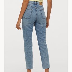 Slim ankle length mom jeans